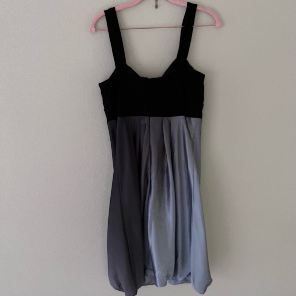 Cache Y2K Babydoll Dress Sz 6 Vintage Satin Bubble Hem Whimsigoth Burnout Ombré - Picture 6 of 15
